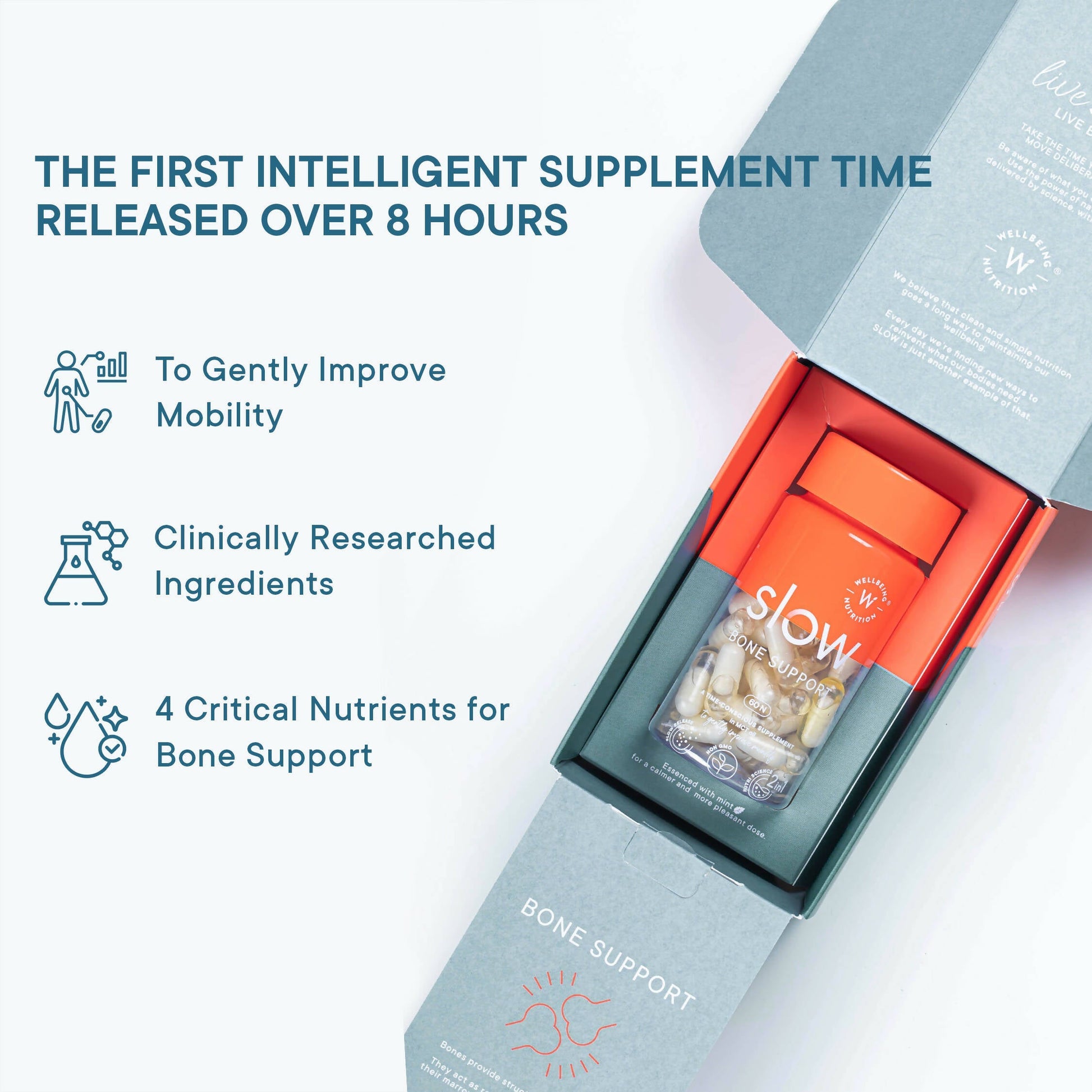Wellbeing Nutrition Slow | Bone & Joint Support Capsules - Drmedicart