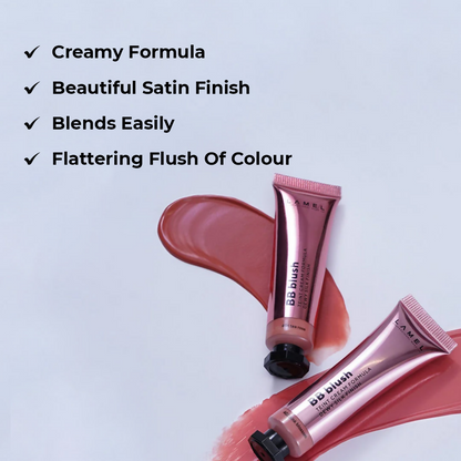 Lamel BB Blush For Dewy Silk Finish - 401 Tea Rose