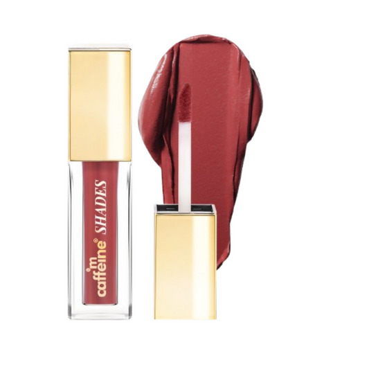 mCaffeine Shades Velvet Blur Matte Liquid Lipstick 12 Hrs Stay & Lightweight - Muted Rose