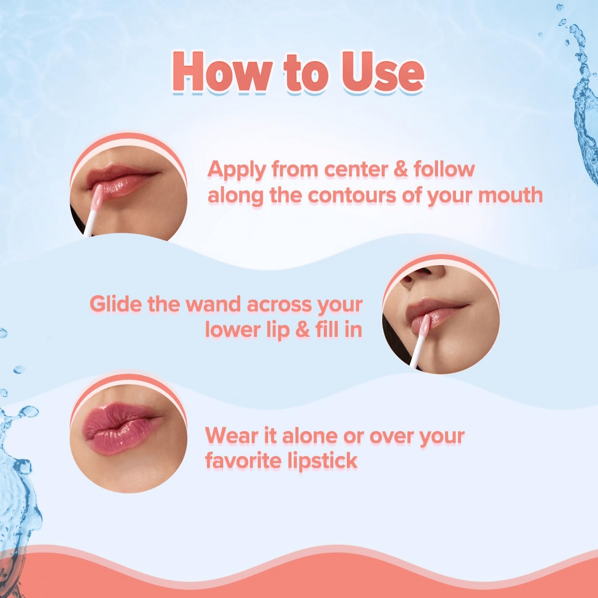 Aqualogica Plump+ Pouty Li-Ph Gloss - Peach Vanilla