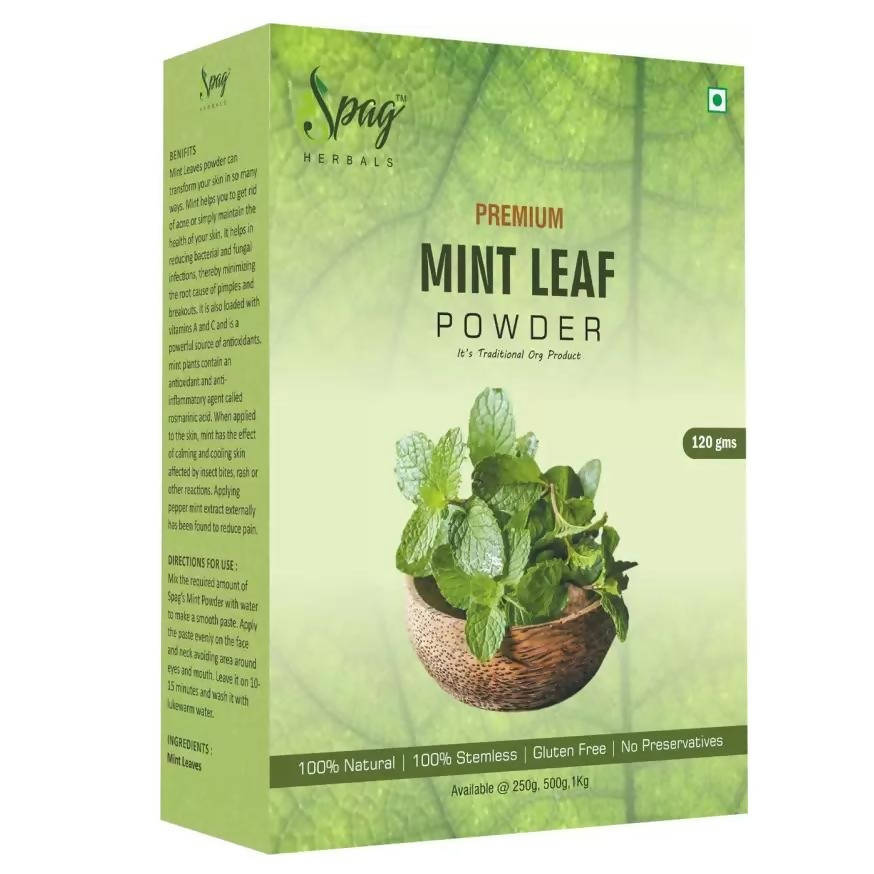 Buy Spag Herbals Premium Mint Leaf Powder from DrMediCart, Ship from India to USA
