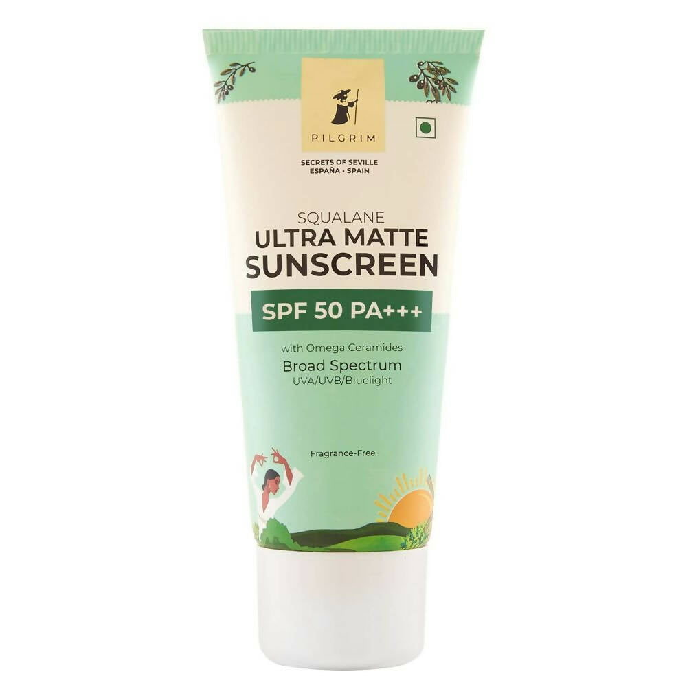 Buy Pilgrim Squalane Ultra Matte Cream Sunscreen SPF 50 PA+++ from DrMediCart, Ship from India to USA