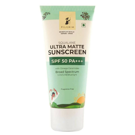 Buy Pilgrim Squalane Ultra Matte Cream Sunscreen SPF 50 PA+++ from DrMediCart, Ship from India to USA