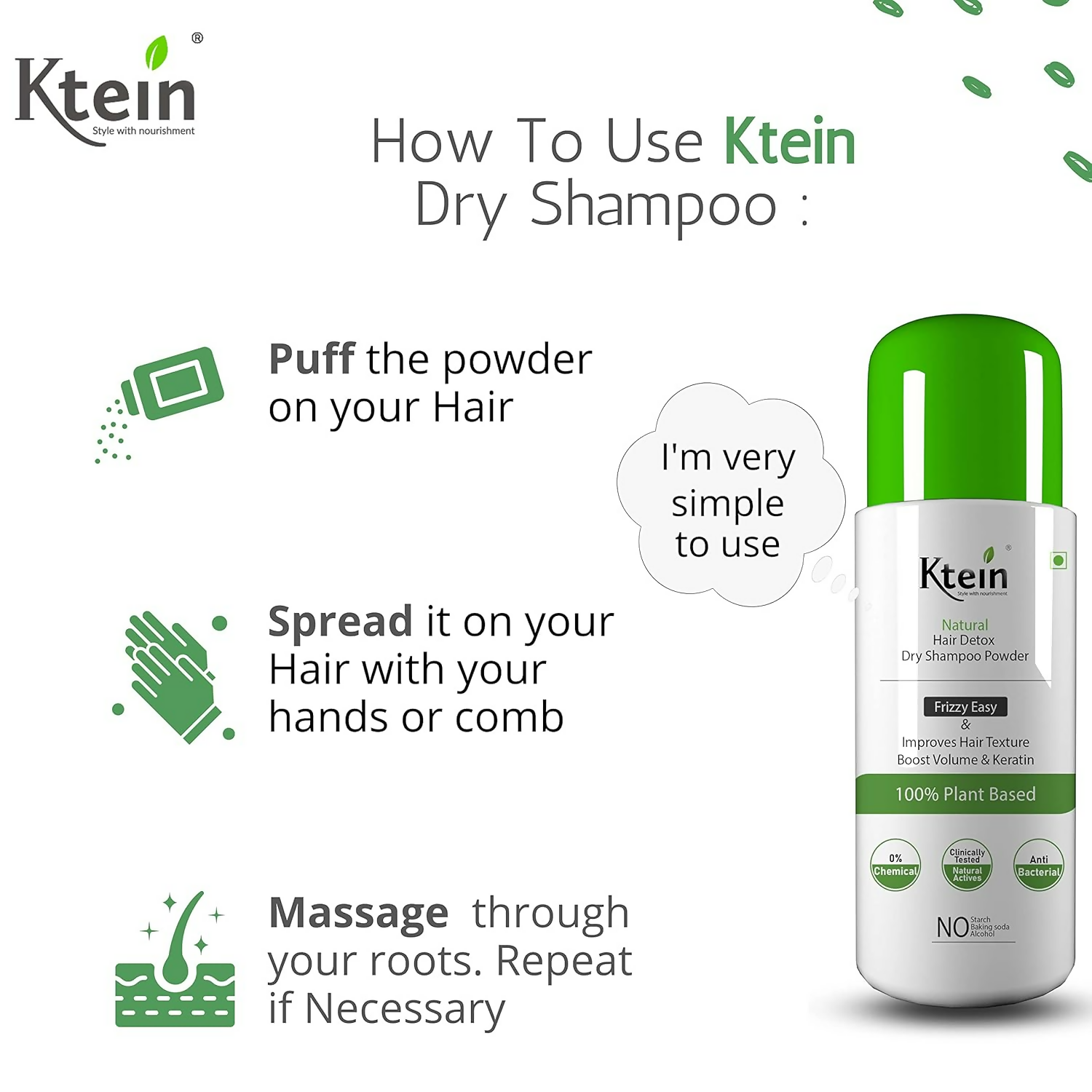 Ktein Natural Detox Dry Shampoo
