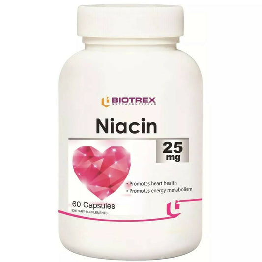 Buy Biotrex Niacin 25mg Capsules from DrMediCart, Ship from India to USA