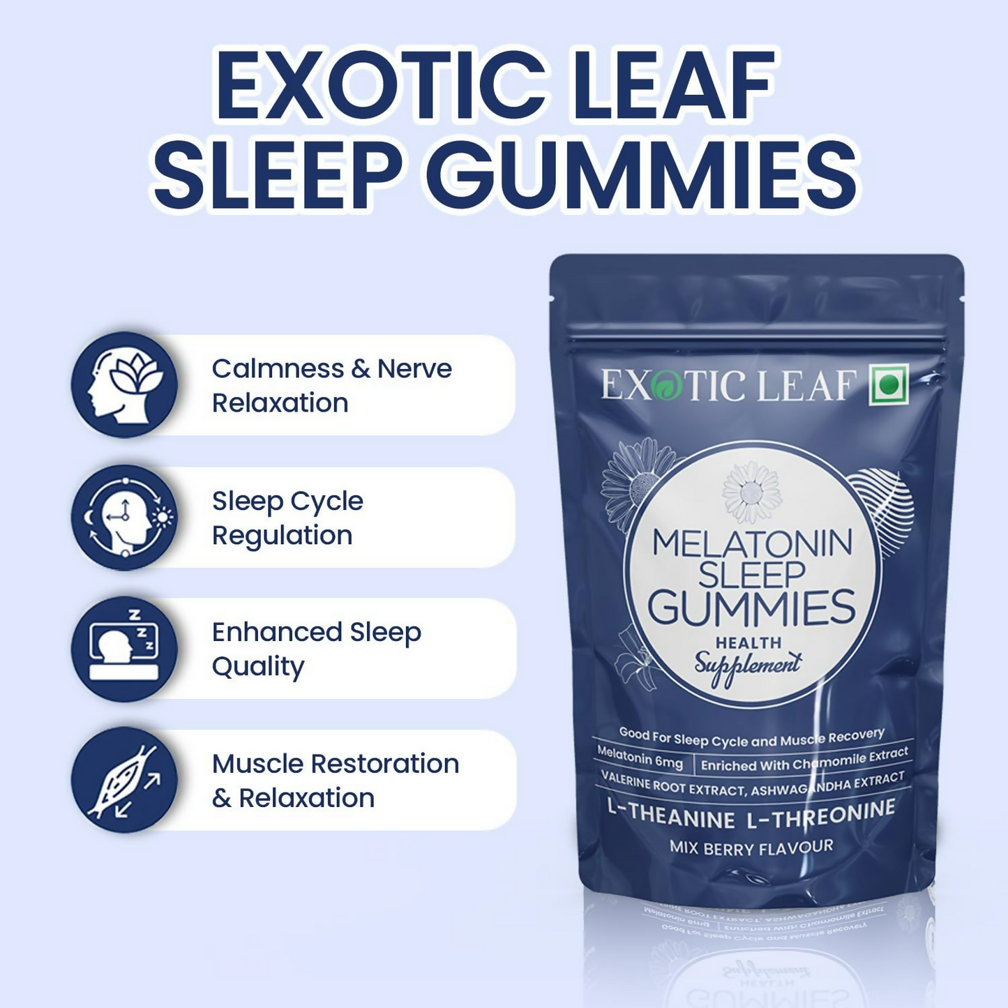 Exotic Leaf Melatonin Gummies