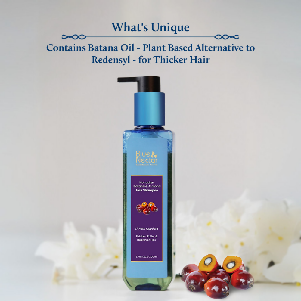 Blue Nectar Batana & Almong Hair Shampoo For Fuller & Stronger Hair