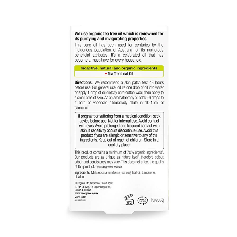 Dr.Organic Tea Tree Pure Oil - DrMediCart