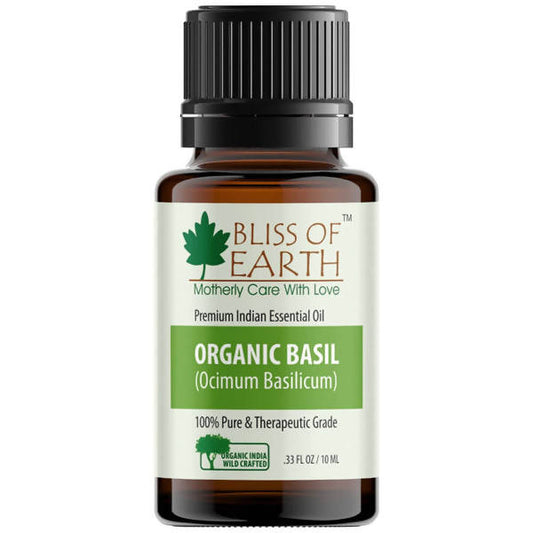 Buy Bliss of Earth Premium Indian Essential Oil Organic Basil from DrMediCart, Ship from India to USA