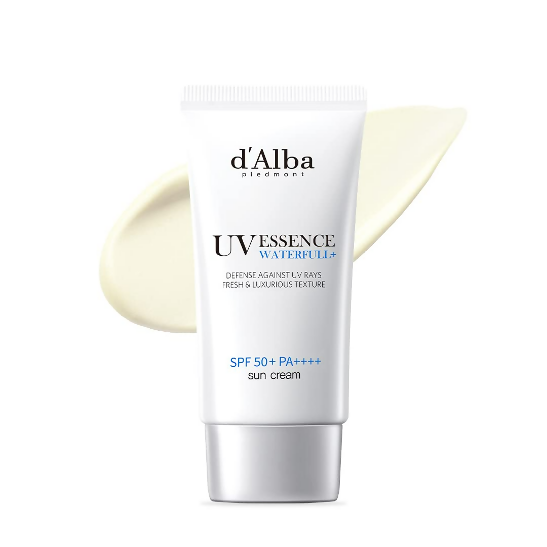 d'Alba Piedmont Italian White Truffle Waterfull Essence Sunscreen Vegan Skincare Lightweight Sunscreen With Spf 50+ Pa++++