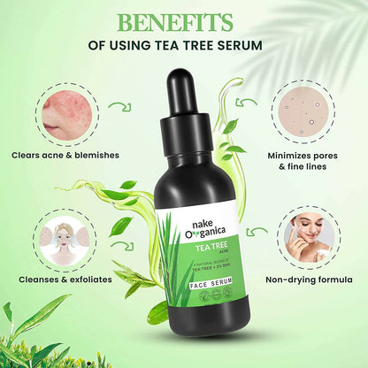 Nake Organica Tea Tree Acne Face Serum - DrMediCart