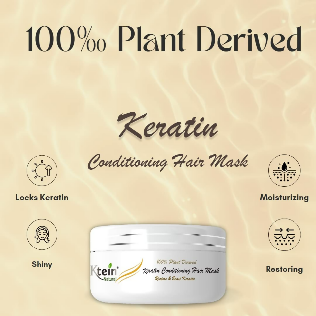 Ktein Natural Plant Derived Keratin Conditioning Hair Masks