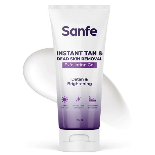 Buy Sanfe Instant Tan & Dead Skin Removal Exfoliating Gel from DrMediCart, Ship from India to USA