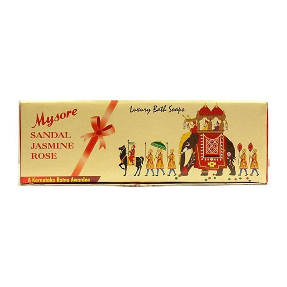 Mysore Sandal Jasmine And Rose Soap Gift Pack