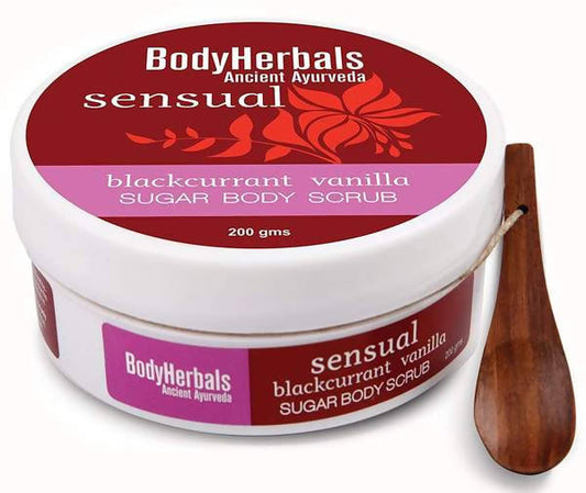 Buy Bodyherbals Sensual Blackcurrant & Vanilla Sugar Body Scrub from DrMediCart, Ship from India to USA