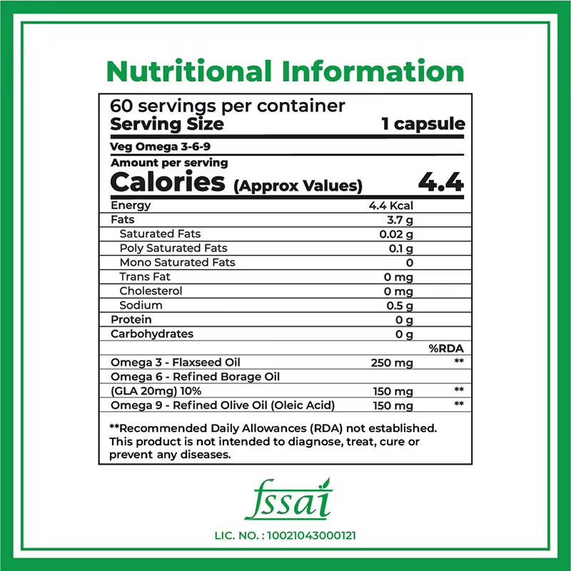 Boldfit Omega 3 6 9 Vegetarian Capsules