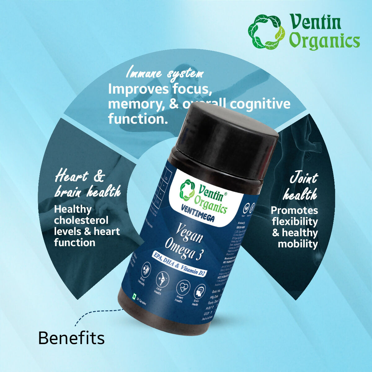 Ventin Organics Ventimega Vegan Omega 3 with EPA & DHA