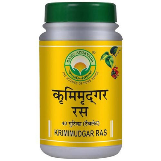 Buy Basic Ayurveda Krimimudgar Ras Tablet from DrMediCart, Ship from India to USA