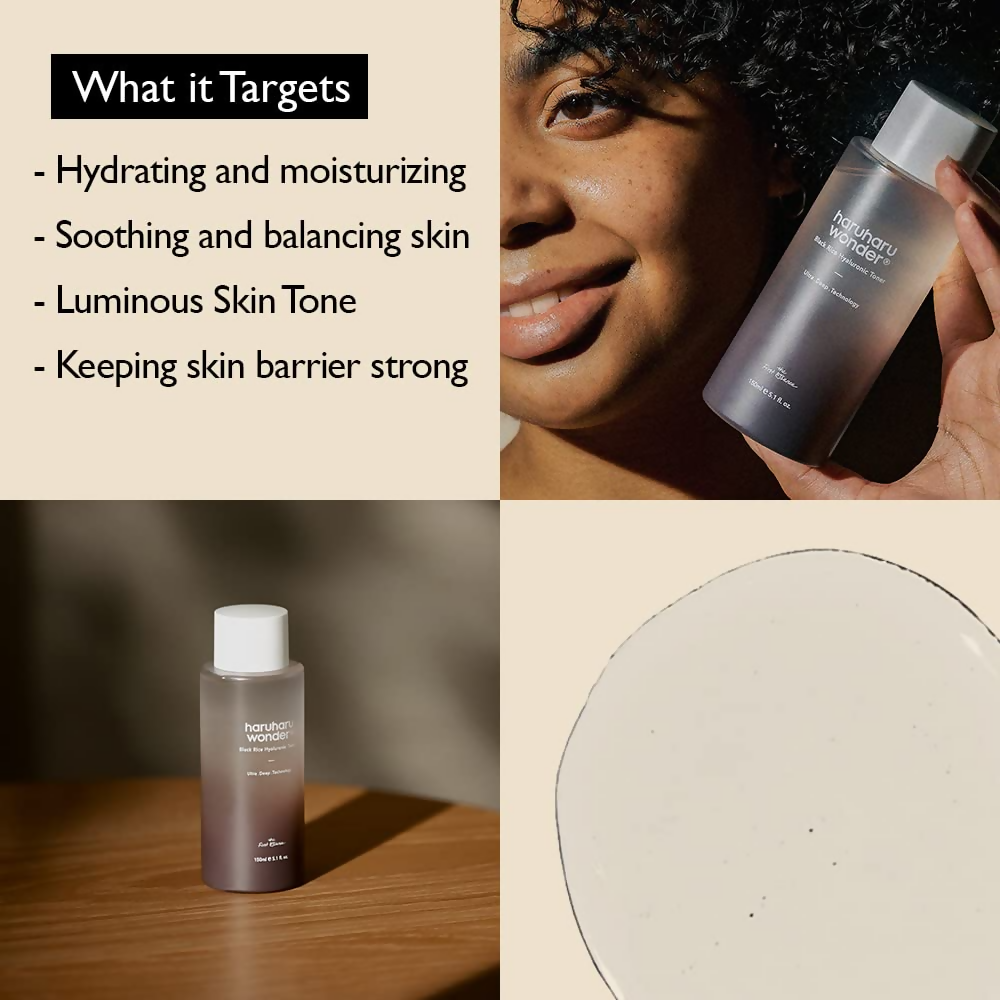 Haruharu Wonder Black Rice Hyaluronic Toner | Face Moisturizer, Facial Toner