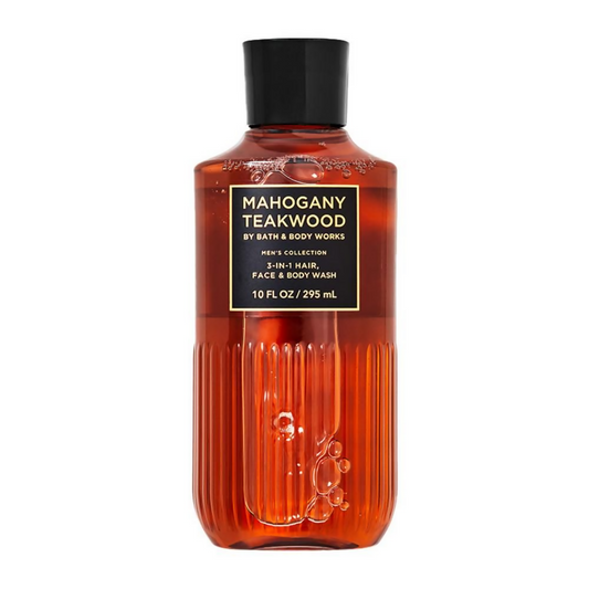 Bath & Body Works Mahogany Teakwood 3-In-1 Hair, Face & Body Wash