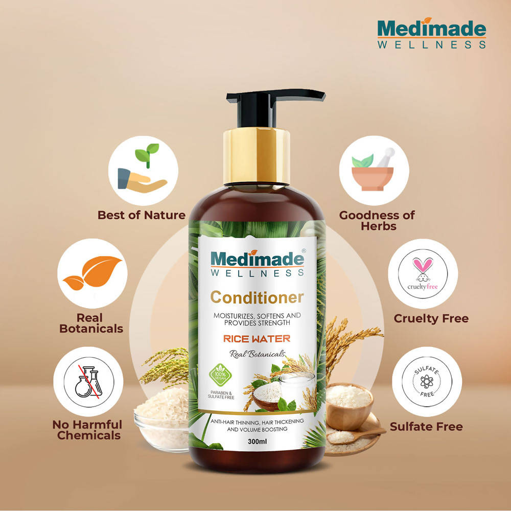 Medimade Wellness Rice Water Hair Conditioner - DrMediCart