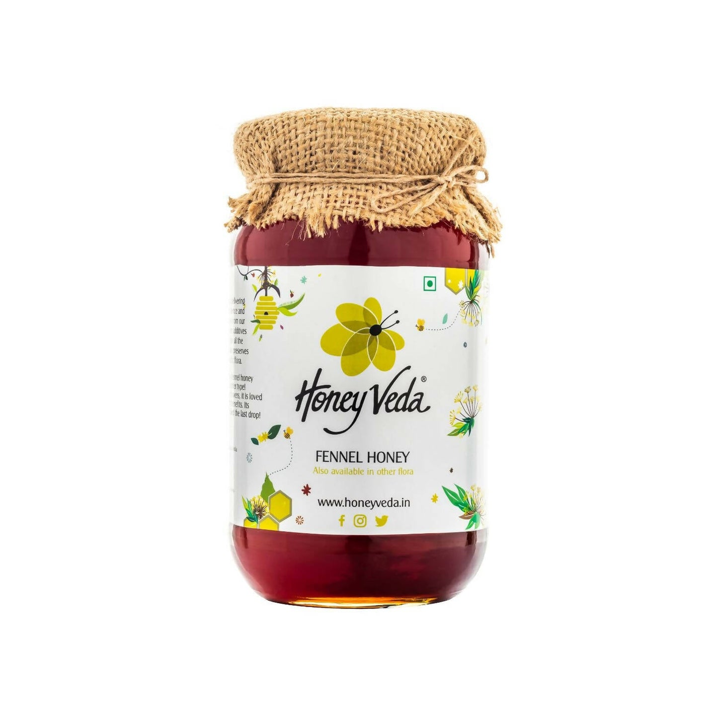 HoneyVeda Premium Raw Fennel Honey