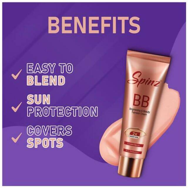 Spinz BB Brightening & Beauty Fairness Cream - DrMediCart