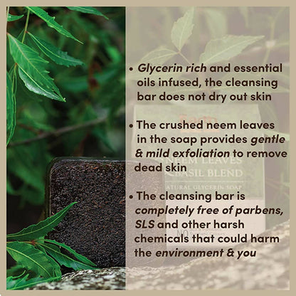 The Earth Reserve Neem Leaves & Basil Blend Soap