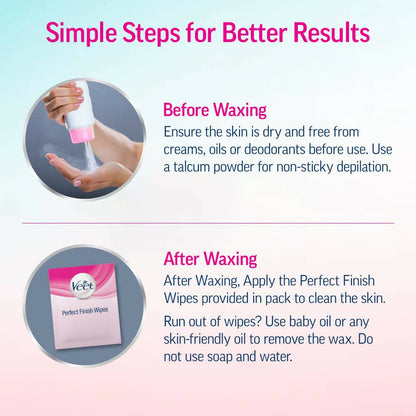 Veet Professional Waxing Strips for Women - Dry Skin