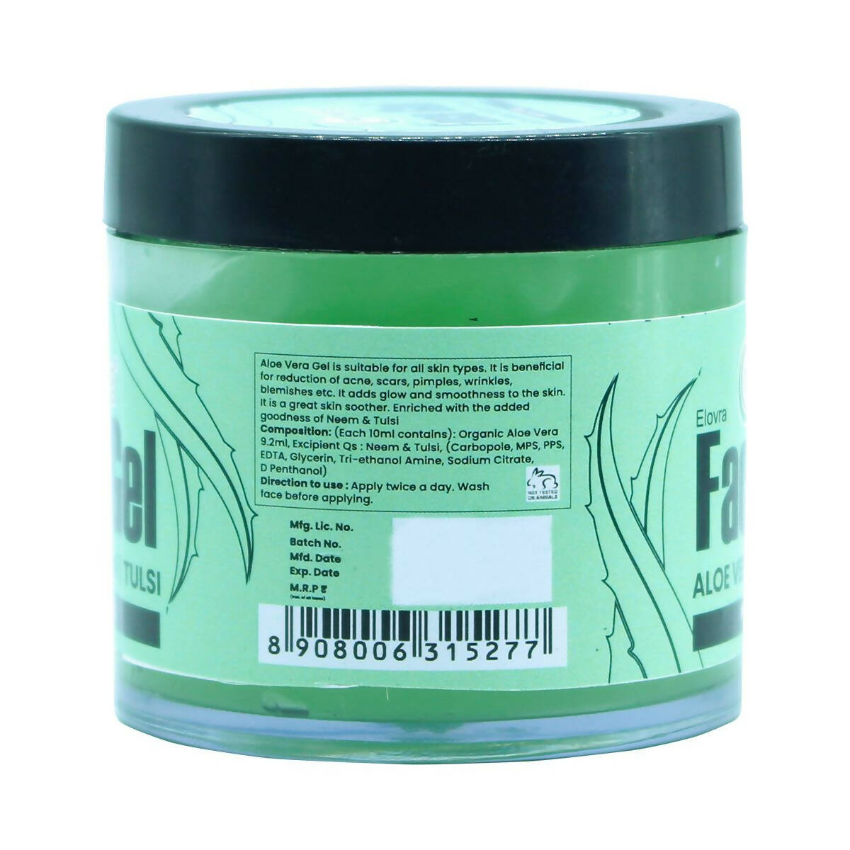 Nutriorg Aloevera Face Gel with Neem & Tulsi