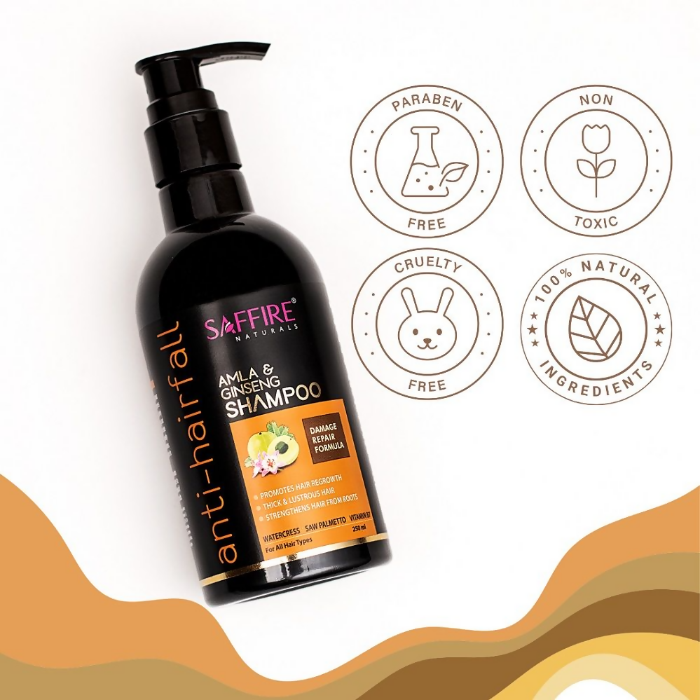 Saffire Naturals Amla & Ginseng Anti-Hairfall Shampoo