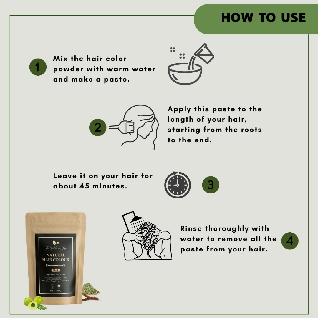 The Wellness Shop Natural Black Hair Colour - Drmedicart