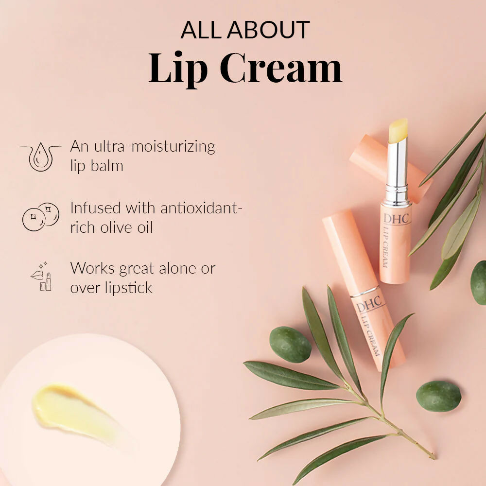 DHC Beauty Lip Cream (Lip Balm) For Dry Chapped Lips - Day Long Moisturizing Lip Mask