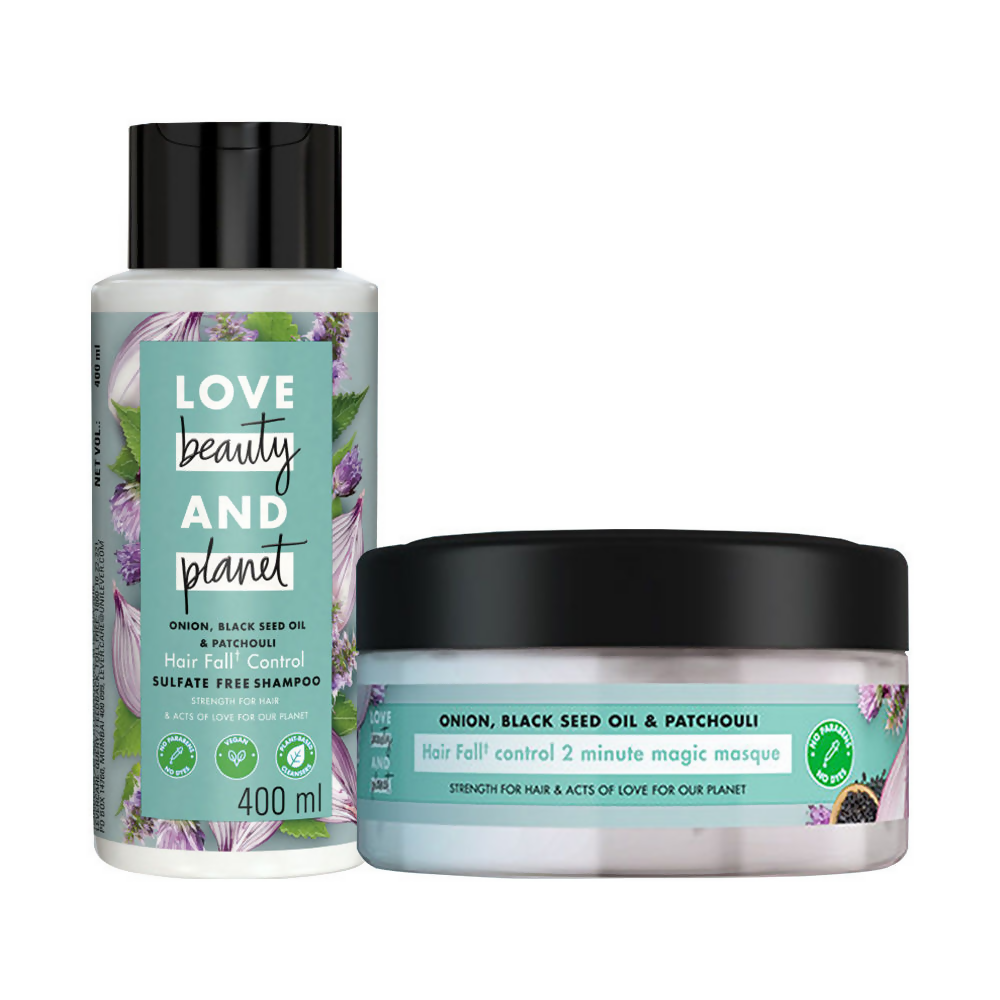 Love Beauty And Planet Onion Shampoo + Hair Mask Combo