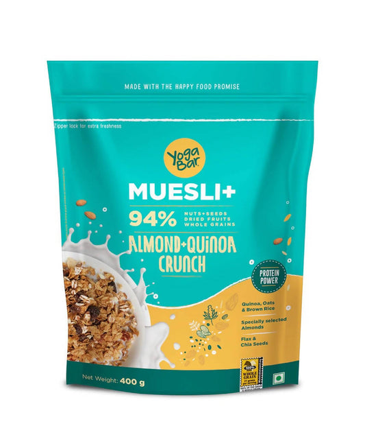 Buy Yoga Bar Almonds + Quinoa Crunch Wholegrain Muesli from DrMediCart, Ship from India to USA