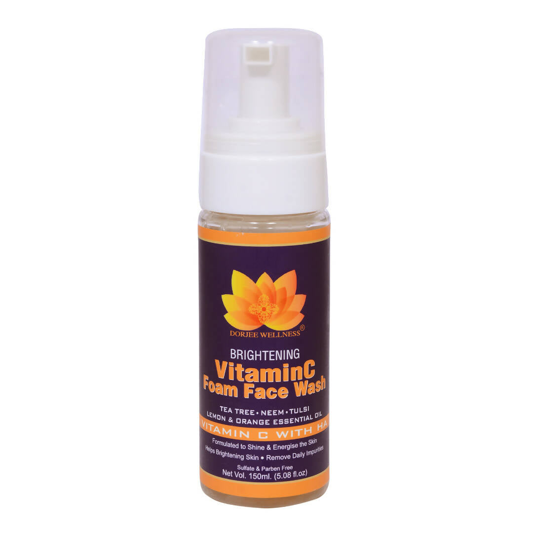 Buy Dorjee Wellness Brightening Vitamin C Foam Face Wash from DrMediCart, Ship from India to USA
