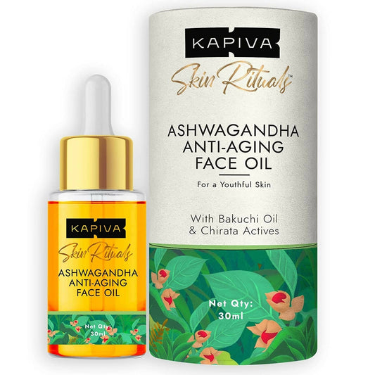 Buy Kapiva Ayurveda Skin Rituals Ashwagandha Anti-Aging Face Oil from DrMediCart, Ship from India to USA