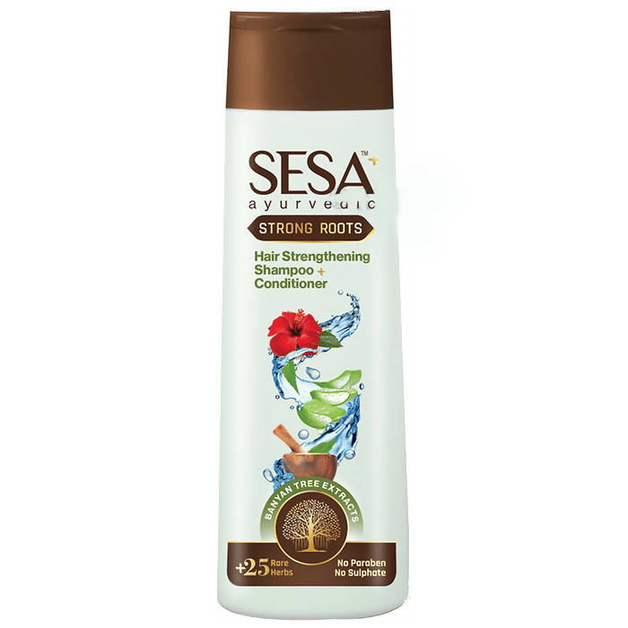 Buy Sesa Ayurvedic Strong Roots Hair Strengthening Shampoo + Conditioner from DrMediCart, Ship from India to USA