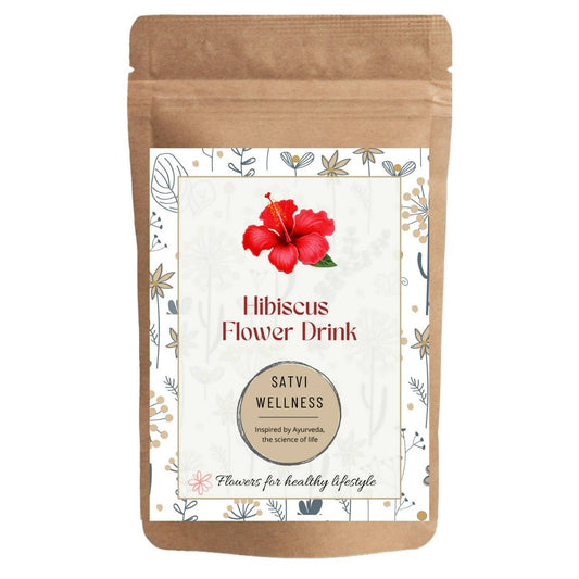 Satvi Wellness Hibiscus Flower Drink | Hibiscus Flower Tea | Hibiscus Tea