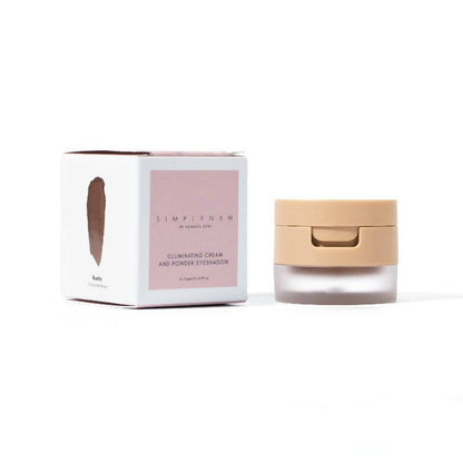 Simply Nam Illuminating Cream & Powder Eyeshadow - Rustic Chocolate Brown - DrMediCart