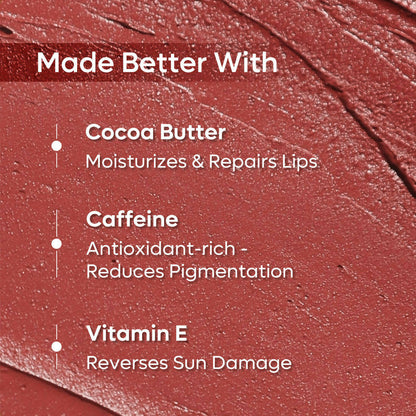 mCaffeine Cocoa Kiss Creamy Matte Lipstick - Rose Martini