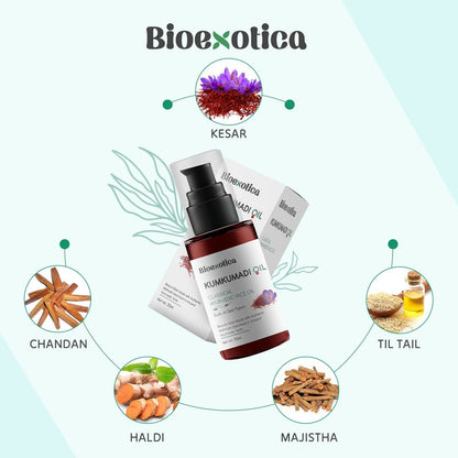 Bioexotica KumKumadi Oil - Classical Ayurvedic Face Oil