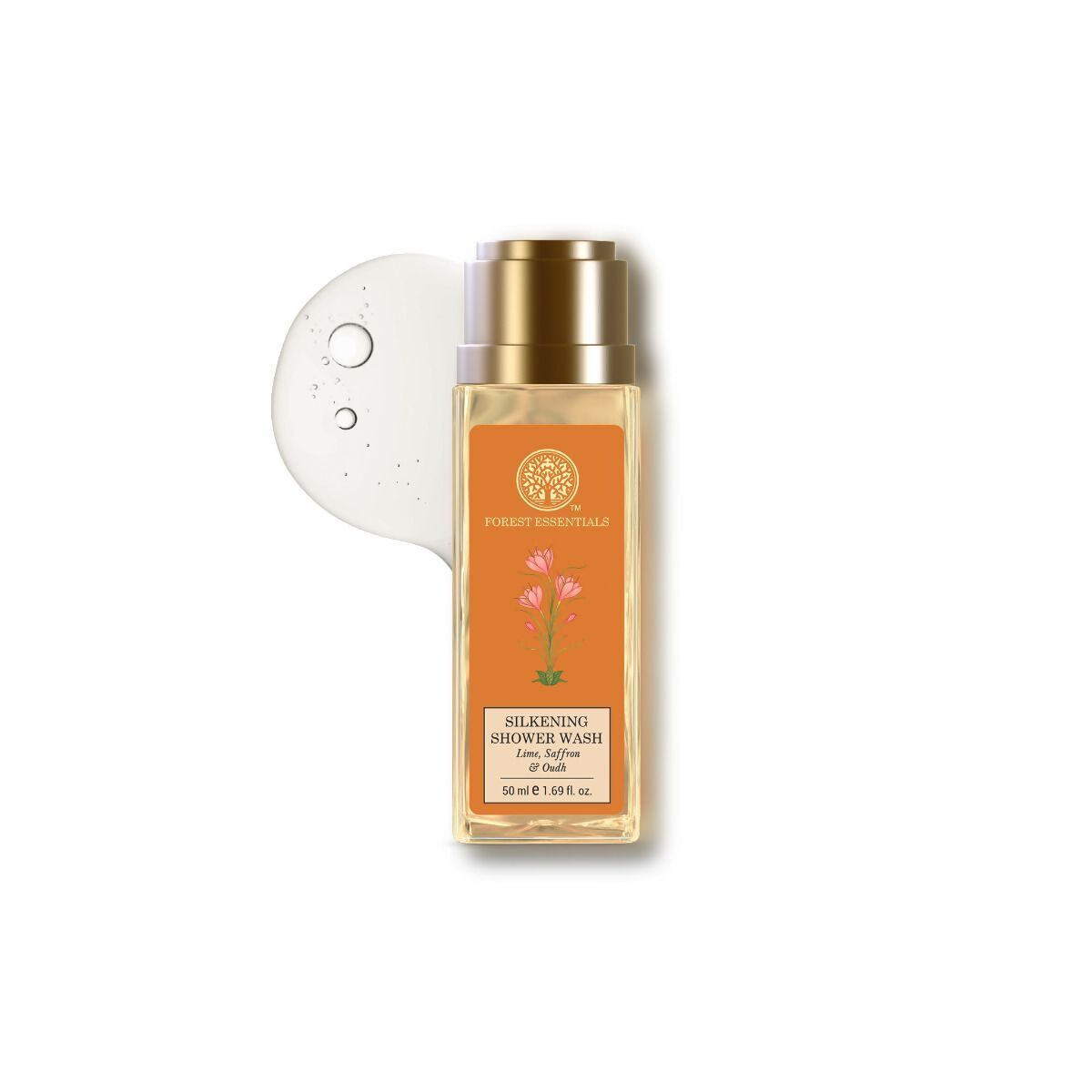 Forest Essentials Silkening Shower Wash Lime Saffron & Oudh - Drmedicart