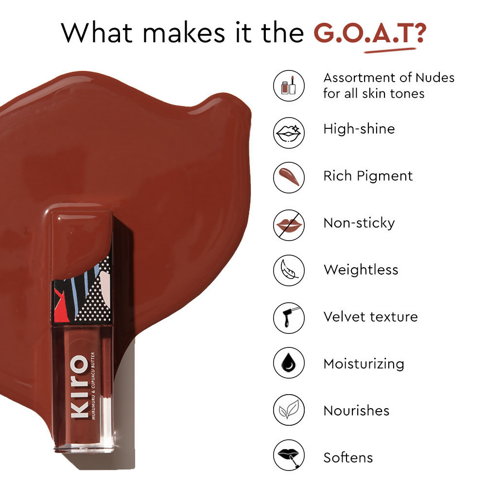 Kiro Glossfinity Creme Gloss - Nutty Nutmeg