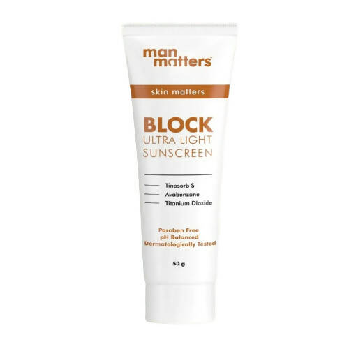 Buy Man Matters BLOCK Ultra Light Sunscreen from DrMediCart, Ship from India to USA
