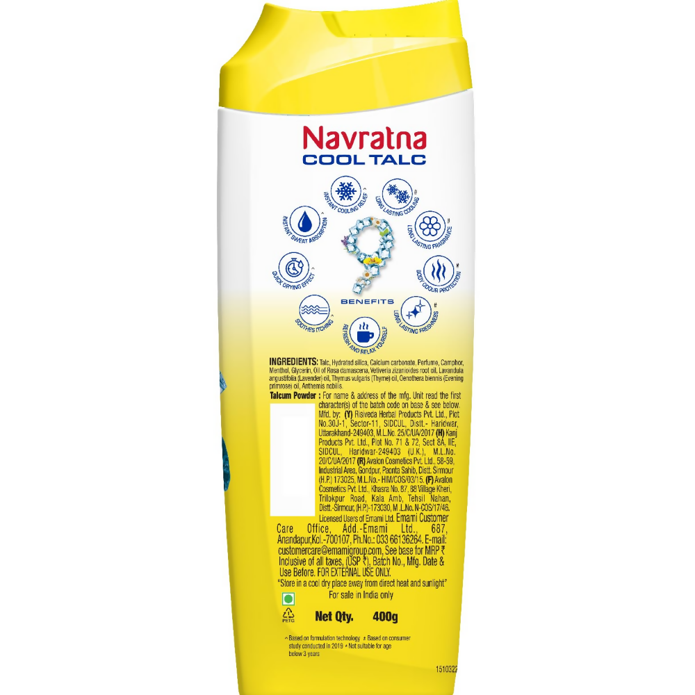 Navratna Cool Arctic Blossom Talc