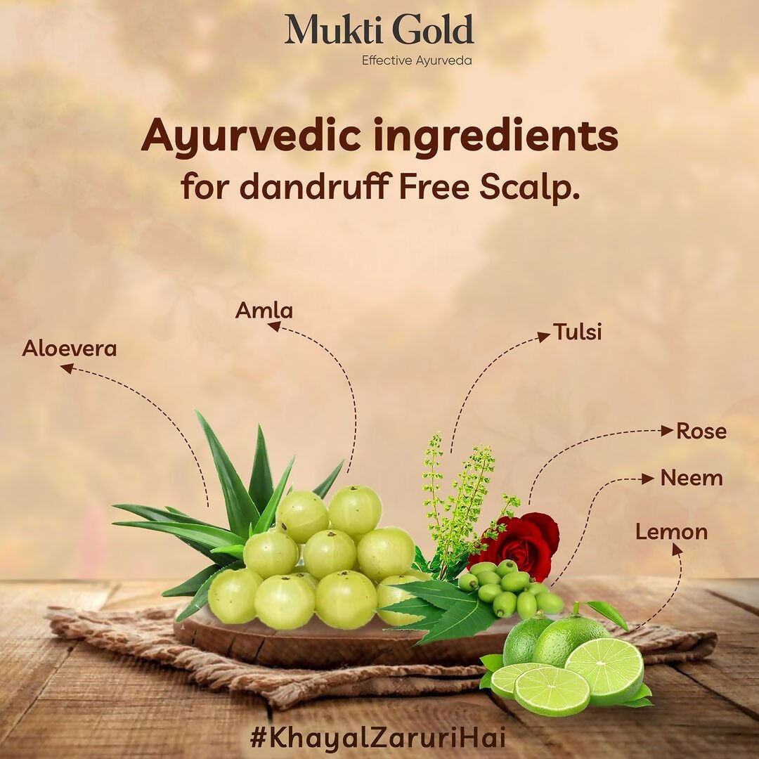 Axiom Mukti Gold Anti Dandruff Shampoo