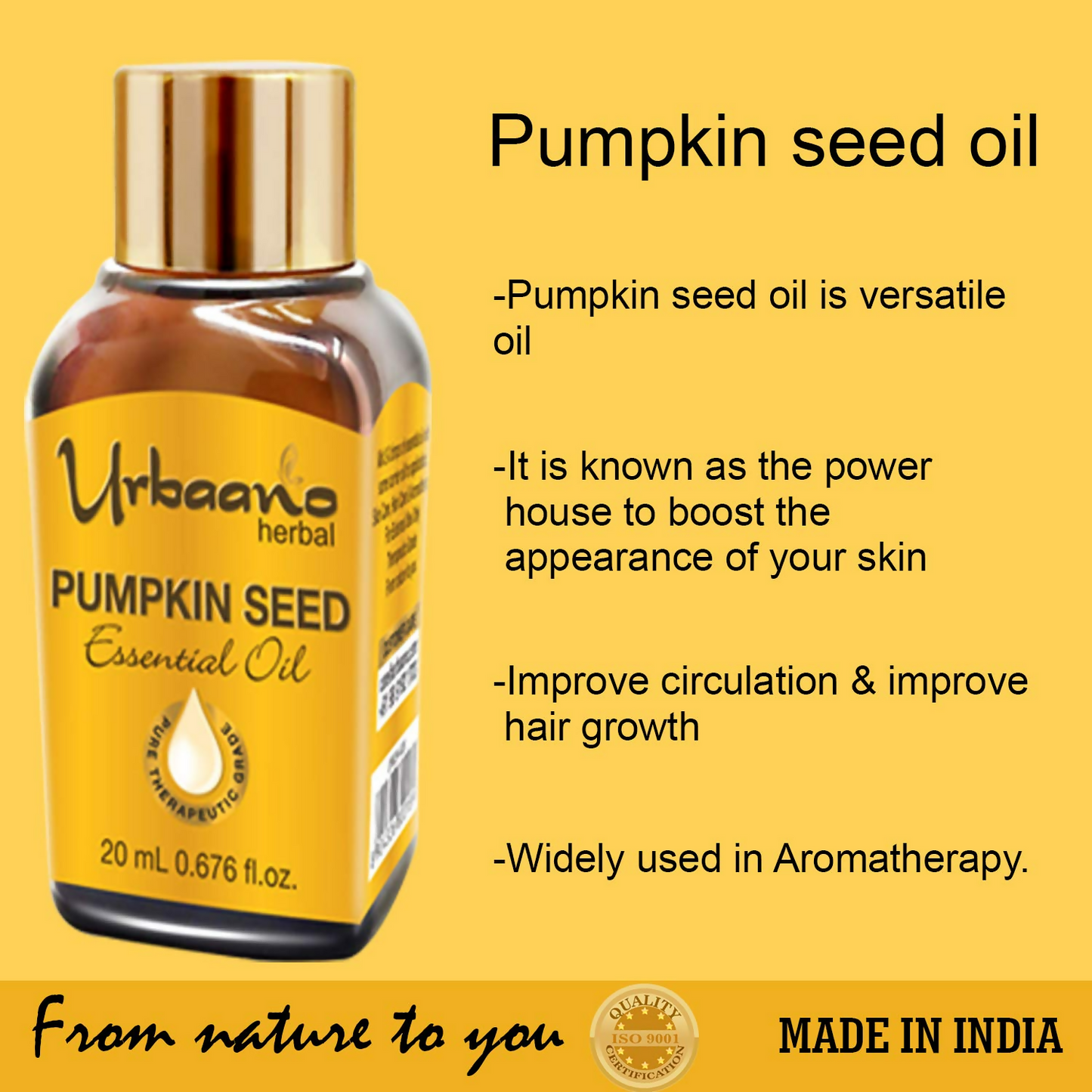 Urbaano Herbal Pumpkin Seed Essential Oil