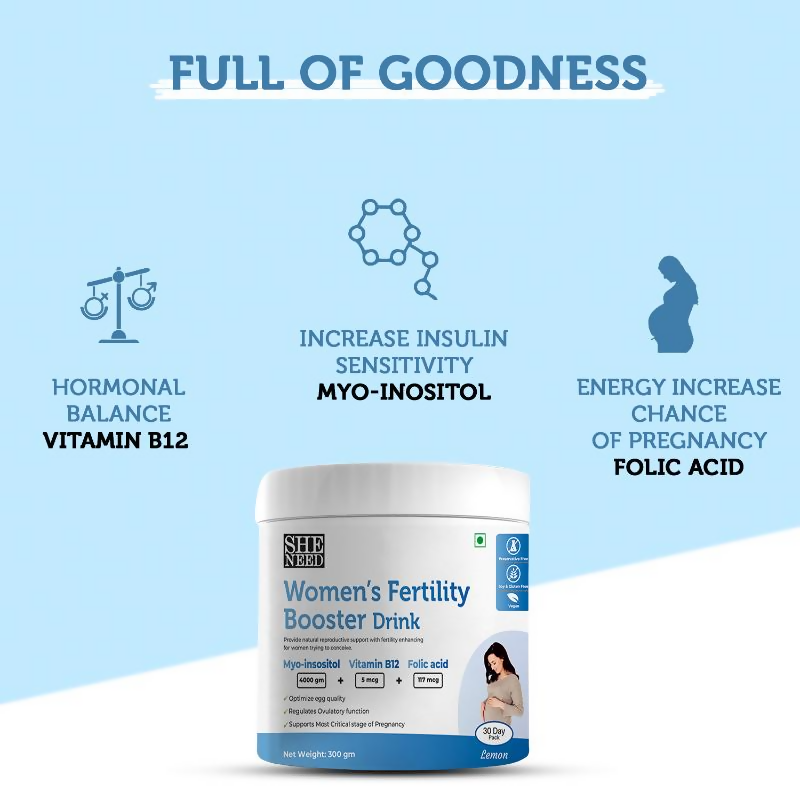 SheNeed Women’s Fertility Booster Drink For Women
