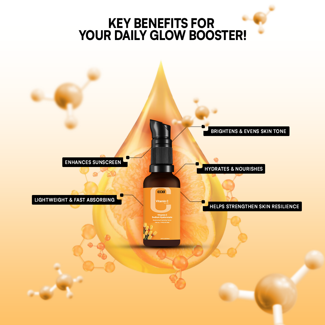EOB 20% Vitamin C Serum with Hyaluronic Acid Face Serum